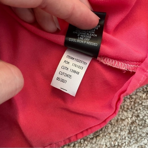 TORRID DRAPE FRONT KIMONO - CHIFFON DIP DYE CORAL - Picture 11 of 13